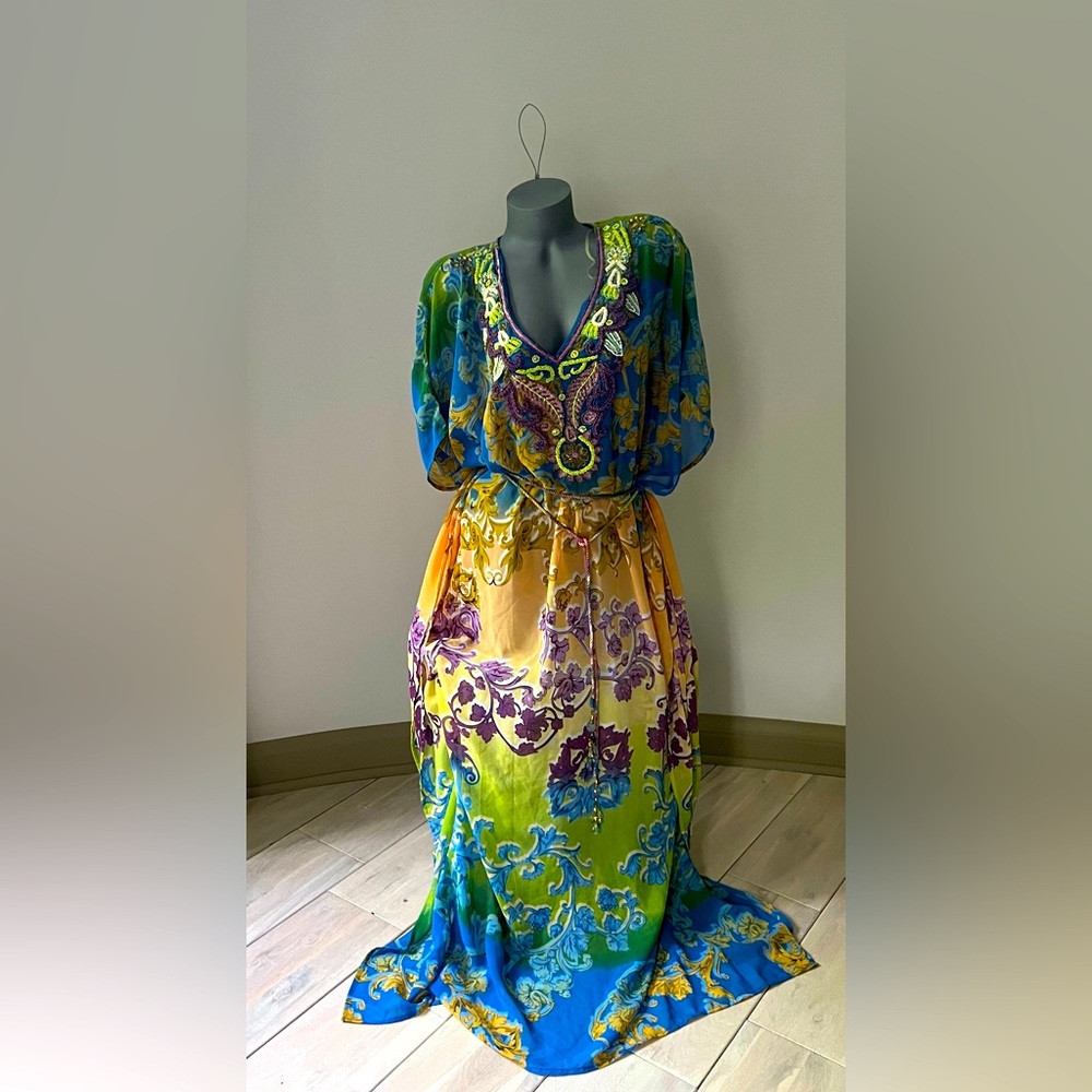lucky & coco women's cover up beaded dress size Small  new